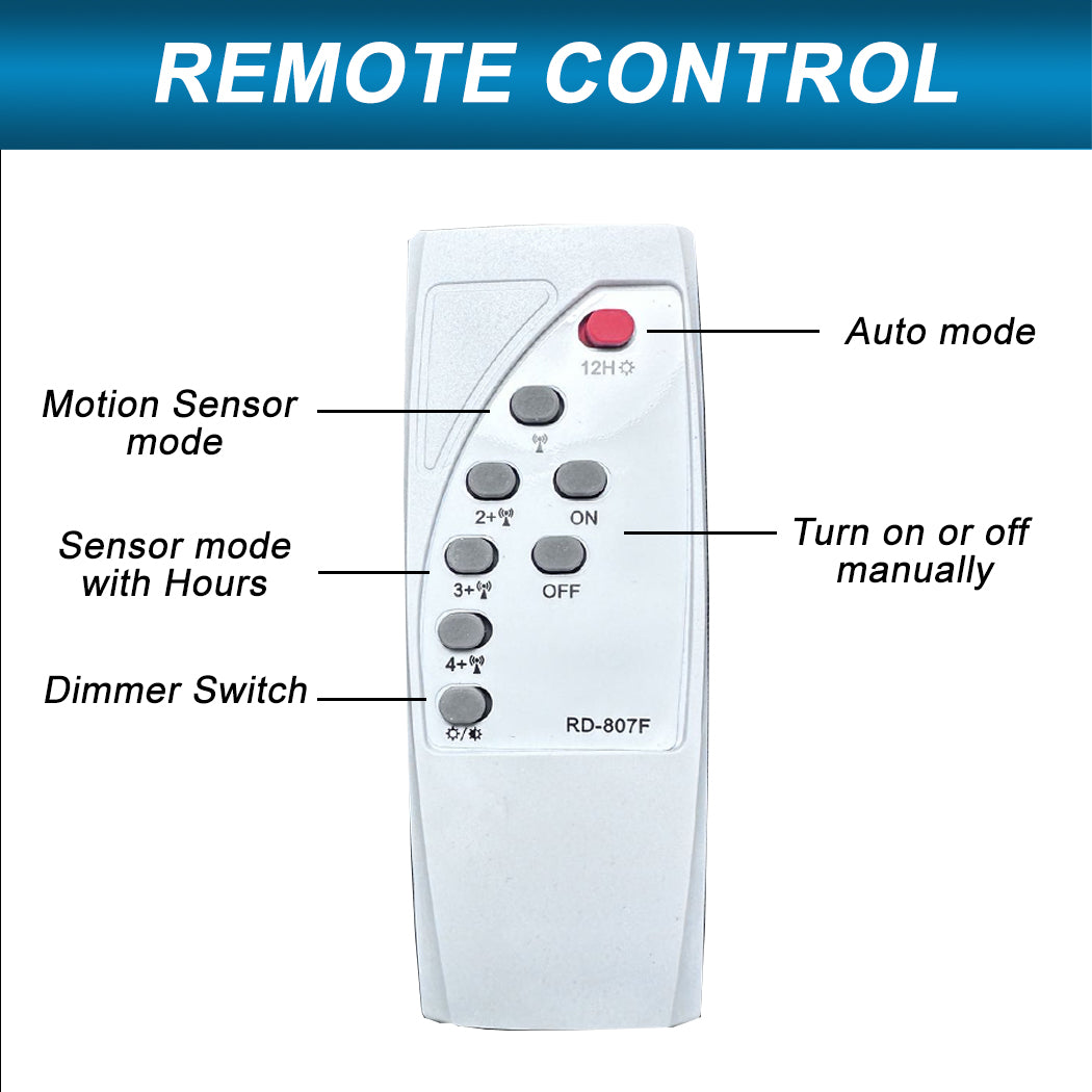 Solar LED Street Light Outdoor Motion Sensor Control 100/200/300W